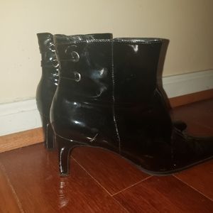 Bandolino Paten Leather Ankle Boots